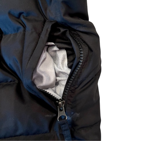 Lands’ End Parka Fleece Lined Faux Fur Hood Black Jacket Coat Snow Winter 10/12 - Picture 11 of 16